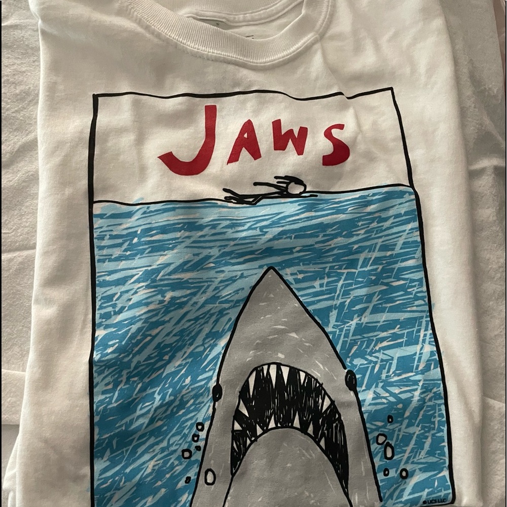 New! Mens Jaws Shirt